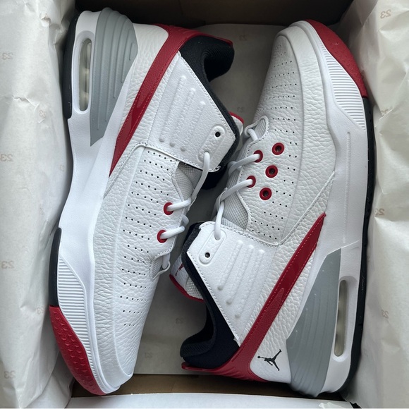 JORDAN ✨ Max Aura 5 White/Black Varsity Red Men’s SIZE 10.5 NIB - Picture 5 of 5